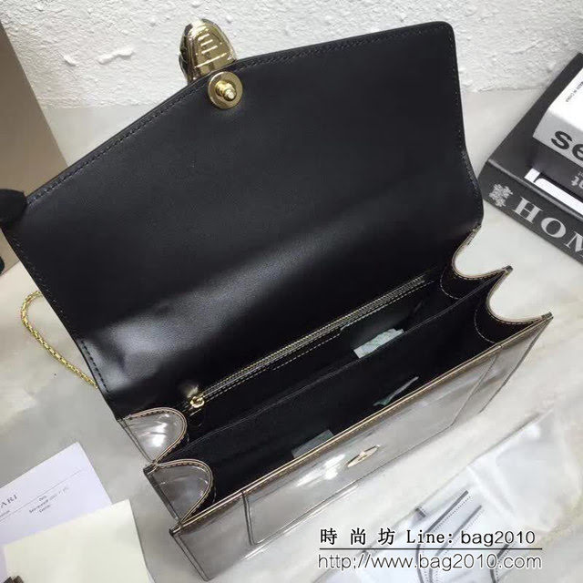BVLGARI寶格麗 3層大號蛇頭包 頂級漆皮 手提單肩斜挎包 38629 FYD1402